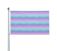 Bandiere color lavanda pastello viola brillante sfumato per casa da cortile, 0,9 x 1,5 m, striscione di auguri con occhielli, decorazioni per interni ed esterni, feste per la casa