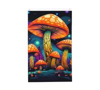 Bandiere colorate a forma di fungo, 0,9 x 1,5 m, bandiera da giardino fatata su entrambi i lati, per casa, cortile, esterno, interno, festa decorativa