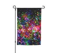 Bandiere colorate arcobaleno stelle stampa vacanze giardino 30,5 x 45,7 cm bandiera per tutte le stagioni decorazione esterna cortile per patio