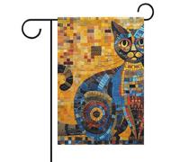 Bandiere colorate astratte da giardino primaverili estive 30,5 x 45,7 cm, double face, per esterni, bandiere stagionali per esterni, per patio, cortile, terrazza, veranda, giardino, terrazza, balcone