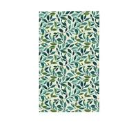 Bandiere colorate con foglie verdi, 0,9 x 1,5 m, striscione di auguri con occhielli per interni ed esterni, decorazioni per la casa