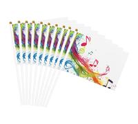 Bandiere colorate con note musicali stampate su entrambi i lati bandiere portatili leggere bandiere per feste parata decorazione per la casa celebrazioni