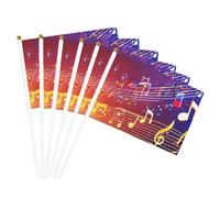 Bandiere colorate con note musicali stampate su entrambi i lati bandiere portatili leggere bandiere per feste parata decorazione per la casa celebrazioni