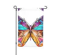 Bandiere colorate da giardino con stampa a farfalla, 30,5 x 45,7 cm, double face, decorazione stagionale per la casa e per tutte le stagioni