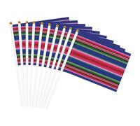 Bandiere colorate messicane a righe.webp stampa leggera palmare bandiere fronte-retro partito parata decorazione casa celebrazioni