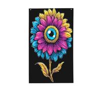 Bandiere colorate per la casa con un occhio solo, striscione di auguri stagionale con occhielli, per interni ed esterni, feste e decorazioni per la casa