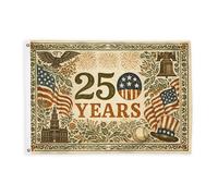 Bandiere con aquila per esterni, bandiere vintage celebrative con campana, cartelli decorativi per esterni rossi con occhiello decorativo per balcone, terrazza, giardino, ingresso, casa, 0,9 x 1,5 m