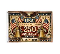 Bandiere con aquila per esterni, bandiere vintage patriottiche, campane, anniversario, rosso, cartelli decorativi per esterni con occhiello decorativo per portico anteriore, balcone, terrazza, patio