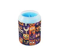 Bandiere con elementi di Halloween Riutilizzabile Cane Piede Cleaner Tazza con Spazzola in Silicone Morbido Animali domestici Kit di Pulizia per Gatti Cani limpiador de patas para perros