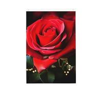 Bandiere con fiori di rosa per esterni, 0,6 x 9,6 m, stampa verticale su entrambi i lati, bandiera da giardino per esterni, bandiere per vacanze, con occhielli, bandiera per casa, cortile, per prato