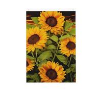 Bandiere con fiori di sole per esterni, 0,6 x 0,9 m, stampa verticale su entrambi i lati, bandiere da giardino per esterni, striscione con occhielli, bandiera per casa, cortile, per prato, portico