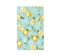 Bandiere con foglie di limone ad acquerello 3 x 1,5 m bandiera da giardino con frutta tropicale banner a doppia faccia per casa cortile esterno interno festa decorativa