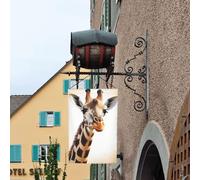 Bandiere con giraffa carina per esterni, 30,5 x 45,7 cm, stampa su entrambi i lati, bandiera da giardino per esterni, bandiera per vacanze con occhielli, bandiera per casa, cortile, per fattoria