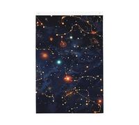 Bandiere con mappa della costellazione delle stelle per esterni, 7,6 x 9,6 m, stampa verticale su entrambi i lati, bandiere da giardino per esterni, striscione per vacanze, con occhielli, bandiera per
