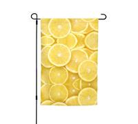 Bandiere con stampa di limoni gialli da giardino, 30,5 x 45,7 cm, double face, decorazione stagionale per la casa e per tutte le stagioni