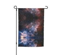 Bandiere con stampa galassia della Via Lattea dell'universo del giardino, 30,5 x 45,7 cm, double face, decorazione stagionale per la casa all'aperto e per tutte le stagioni