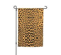 Bandiere con stampa leopardata da giardino, 30,5 x 45,7 cm, su entrambi i lati, decorazione stagionale per la casa e per tutte le stagioni