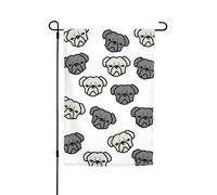 Bandiere con testa di bulldog americano, piccole bandiere per cortile e giardino, spesse per portici e prati, resistenti allo sbiadimento
