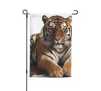 Bandiere con tigre grande per esterni, 30,5 x 45,7 cm, stampa su entrambi i lati, bandiera da giardino per esterni, bandiera per vacanze con occhielli, bandiera per casa, cortile, per fattoria, prato