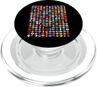 Bandiere Cuore Tutti i Paesi Bandiere Del Mondo Bandiere Unity Day PopSockets PopGrip per MagSafe