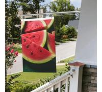 Bandiere da 2 x 3 m bandiera da cortile a doppia faccia banner esterno/interno Brezza bandiere anguria bella benvenuto banner da cortile per giardino casa vacanza decorazione casa bandiera giardino