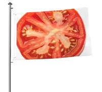 Bandiere da 2x3 piedi, bandiera bifacciale per esterni, a forma di fetta di pomodoro, divertenti striscioni di benvenuto per giardino, cortile, prato, decorazioni per interni/esterni, striscioni per l