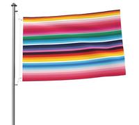 Bandiere da 2x3 piedi, bandiera bifacciale per esterni, strisce messicane colorate, divertenti, di benvenuto, per giardino, cortile, prato, decorazioni per interni/esterni, striscioni per le feste.