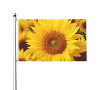 Bandiere da 3 x 1,5 m a doppia faccia bandiera da cortile esterno/interno bandiera brezza girasoli benvenuto banner da cortile per giardino casa vacanza decorazione casa bandiera giardino