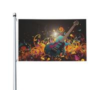 Bandiere da 3 x 1,5 m a doppia faccia bandiera da cortile esterno/interno Brezza Bandiera Sfondo musicale Benvenuto Yard Banner per Giardino Casa Vacanze Decorazione per la casa Bandiera da giardino