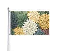 Bandiere da 3 x 1,5 m bandiera da cortile a doppia faccia per esterni/interni Brezza bandiera petali foglie giardino benvenuto banner per giardino casa vacanza decorazione casa bandiera giardino