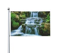 Bandiere da 3 x 5 Ft bandiera da cortile a doppia faccia banner esterno/interno Brezza bandiera cascata che scorre giù banner per giardino casa vacanza decorazione giardino bandiera