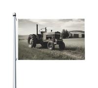 Bandiere da 3 x 5 Ft bandiera da cortile a doppia faccia Banner esterno/interno Brezza bandiera trattore agricoltura Tranquil Benvenuto Yard Banner per giardino Casa Vacanze Home Decor Bandiera da