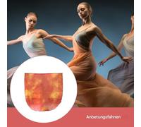 Bandiere da ballo | Fiamma Chiffon Adorazione Decorazione - Asta telescopica per bandiere in chiffon - Per esecuzione all'aperto chiesa celebrazione allenamento palcoscenico danza fotografia