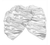 Bandiere da chiesa semicircolari argentate da 55 pollici per lode, danza e adorazione, 2 pezzi