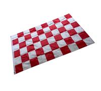 Bandiere Da Corsa a Scacchi Bandiera Rossa E Bianca per Decorazioni Eventi
