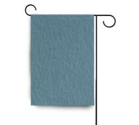 Bandiere da cortile di vacanza con texture di lino blu-verde per bandiere esterne per esterni per la decorazione esterna 28x40 a doppia faccia