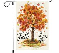 Bandiere Da Cortile Fall Is In The Maple Tree Autumn Leaves Bandiere Decorative Divertenti 30X45Cm Bandiera Da Giardino Per Parete Patio