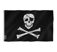Bandiere Da Esterno Jolly Roger Flag With Patch Bandiere Da Giardino Resistente Alle Intemperie Outdoor Flags Occhielli In Ottone Bandiera Pirata For Spiaggia Esterno 90x150cm