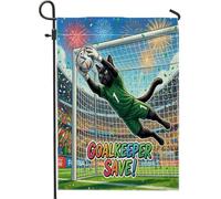 Bandiere da giardino 2026 con gatto Bombay da 30,5 x 45,7 cm, double face, per decorare esterni, per decorare il portiere, per la casa, per lo sport all'aperto, piccola bandiera per prato