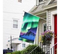 Bandiere da giardino 3 x 5 Ft 200d Heavy Welcome Banner con occhielli in ottone decorazione banner bandiera all'aperto aurora boreale bandiere da cortile per tutte le stagioni bandiera decorativa