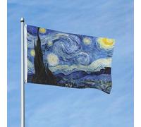 Bandiere da giardino 3 x 5 per esterni, bandiera a doppia faccia della notte stellata per camera da letto all'interno, bandiere leggere da cortile e bandiere per barche per decorazioni esterne con