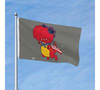 Bandiere da giardino 3 x 5 per esterni, bandiera a doppio lato con dinosauri, super eroi, per camera da letto all'interno, bandiere leggere da cortile e bandiere per barche per decorazioni esterne con