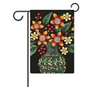 Bandiere da giardino 30,5 x 45,7 cm, double face, in iuta, con donne e bacche rosse, bandiere da cortile, bandiera di benvenuto, cartello da spiaggia, bandiere decorative per tutte le stagioni