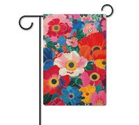 Bandiere da giardino 30,5 x 45,7 cm, double face, in iuta, con donne e bacche rosse, bandiere da cortile, bandiera di benvenuto, cartello da spiaggia, bandiere decorative per tutte le stagioni
