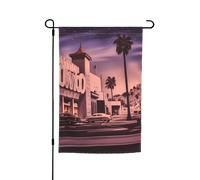 Bandiere da giardino 30,5 x 45,7 cm verticale su entrambi i lati, bandiera da giardino di Hollywood, bandiere di benvenuto per decorazioni esterne cortile prato patio