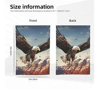 Bandiere da giardino 30 x 45 cm banner di benvenuto verticale Un'aquila vola sopra bandiere bandiere su entrambi i lati bandiera decorativa per esterni per tutte le stagioni Holiday Yard Farm