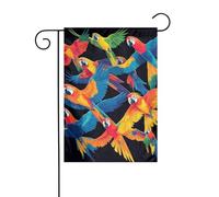 Bandiere Da Giardino 30X45Cm Cute Colorful Parrots Bandiera Di All'Aperto Interno Bandiere Decorative Per Giardino, Vacanza, Portico