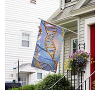 Bandiere da giardino 3x5 Ft 200d Heavy Welcome Banner Con occhielli in ottone Decorazione Banner Bandiera Esterna Dna Genetica Helix Yard Bandiere per tutte le stagioni Bandiera Decorazione esterna