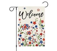 Bandiere Da Giardino 4 Of July Independence Day Five-Pointed Star Us America Stars Bandiera Decorativa Premium Pride Flag Resistente Dissolvenza Outdoor Bandiera Per Bar Prato 30X45Cm