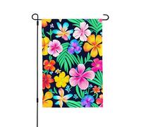 Bandiere da giardino 71 x 101 cm all'aperto bandiera da giardino invernale verticale su entrambi i lati piccola bandiera decorativa fiori colorati bandiera da giardino bandiera da esterno per tutte le